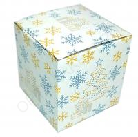 Коробка для кружки "Снежинки", КП-049