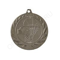 Медаль 518.02 серебро, 50 мм, Баскетбол