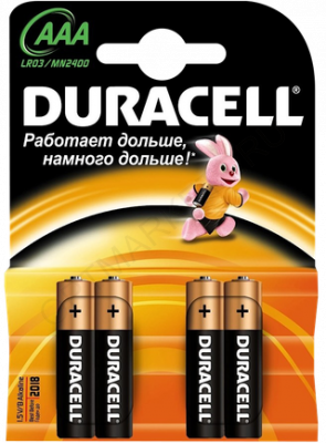 Батарейка LR03 "DURACELL" алкалин / 4 шт.
