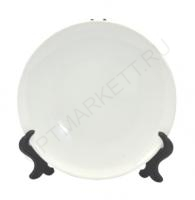 Тарелка фарфоровая 3D круглая 25см для сублимации, в индивидуальной упаковке