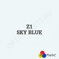 Термотрансферная пленка FLEX  Z1, ПВХ (Китай) - Небесно-голубой (50см х 1м), 10520